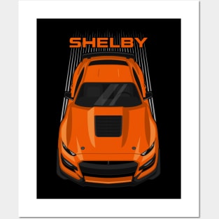 Ford Mustang Shelby GT500 2020-2021 - Twister Orange Posters and Art